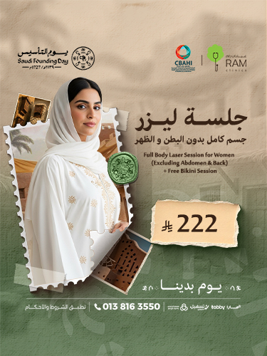 1 Session Laser Hair Removal without back & Abdomen for Women