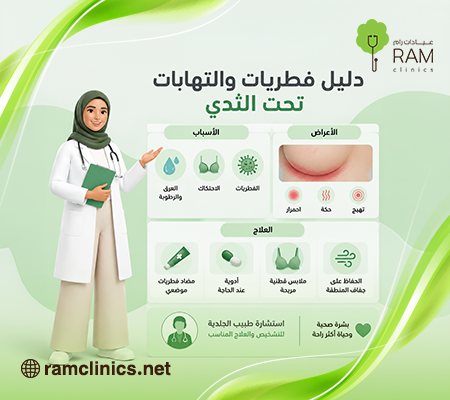 علاج الفطريات الجلدية تحت الثدي
