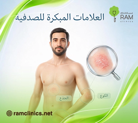 صورة-توضح-العلامات-المبكرة-للصدفية