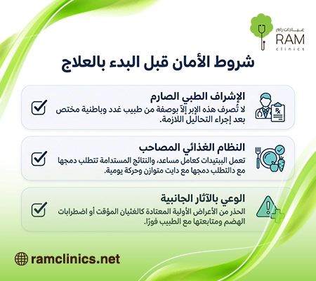 صورة-توضح-شروط-الآمان-لاستخدام-ابر-الببتيد-للتخسيس